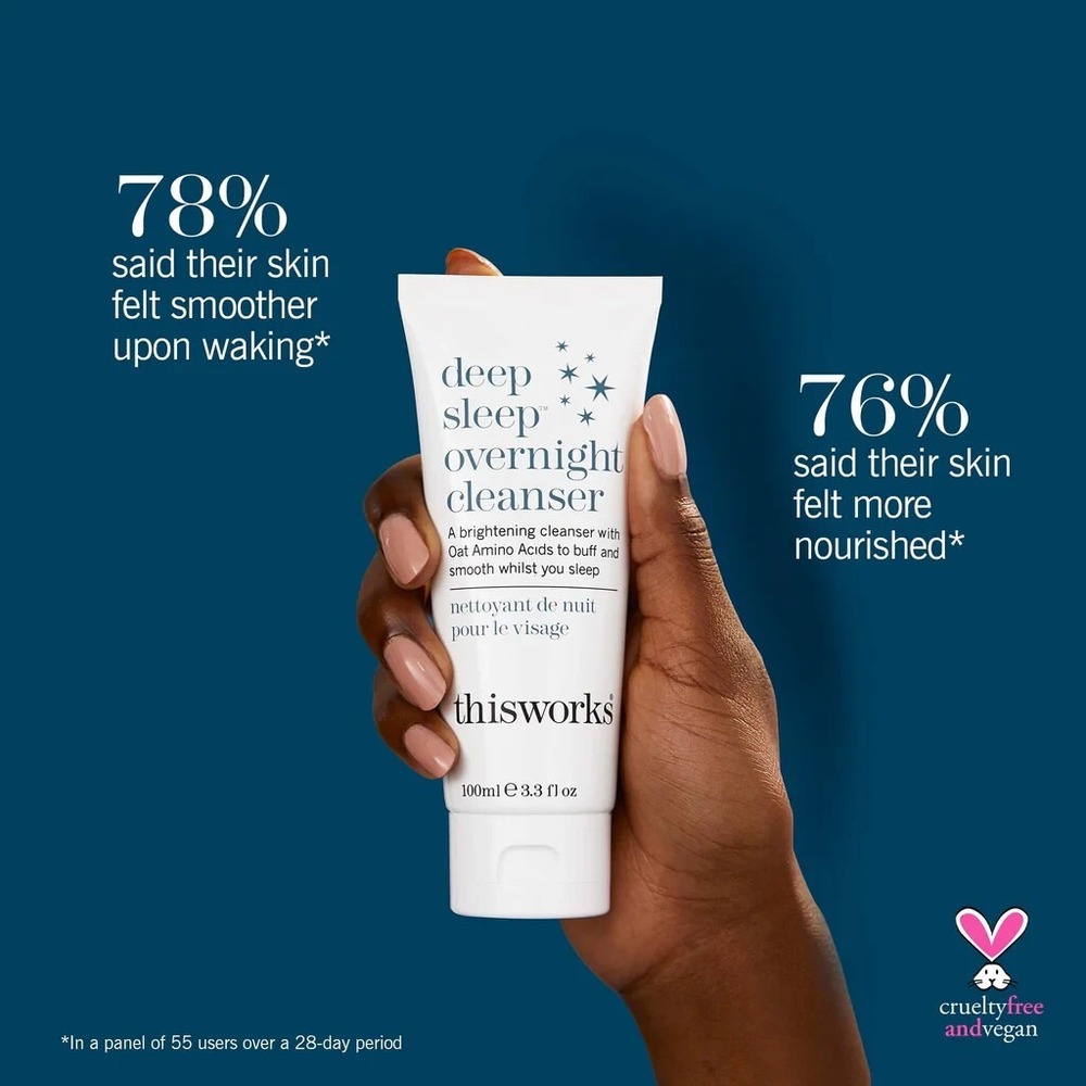 This Works Deep Sleep Overnight Cleanser 100ml 3.3oz New Sealed Vegan Face - Picture 3 of 10